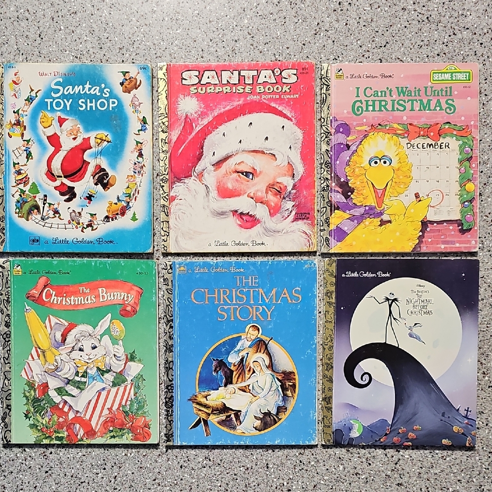 Christmas Story Golden Book Lot Of 6